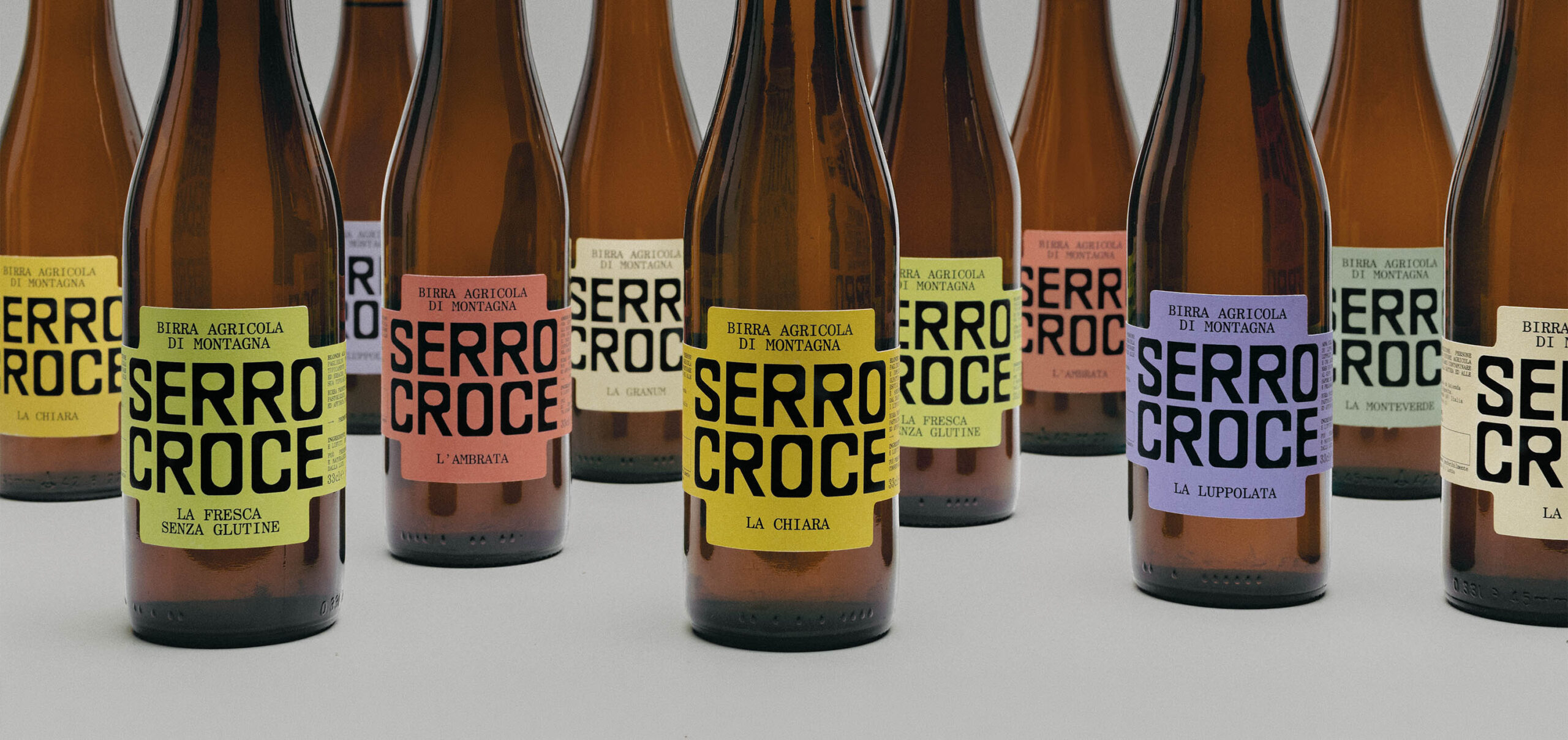 Serrocroce — packaging e sistema visivo per birra a 740 metri. Lettera7.